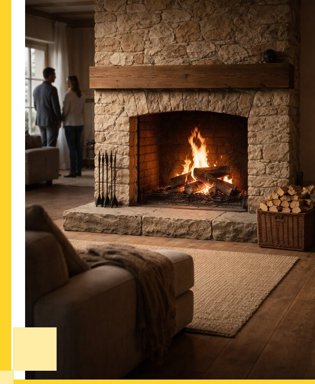 Открытые камины под ключ в Шахтах от 162795 р. ЭриданШхт