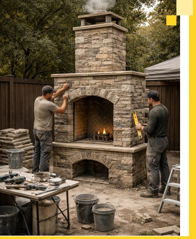 Проектирование и установка уличных каминов в Шахтах