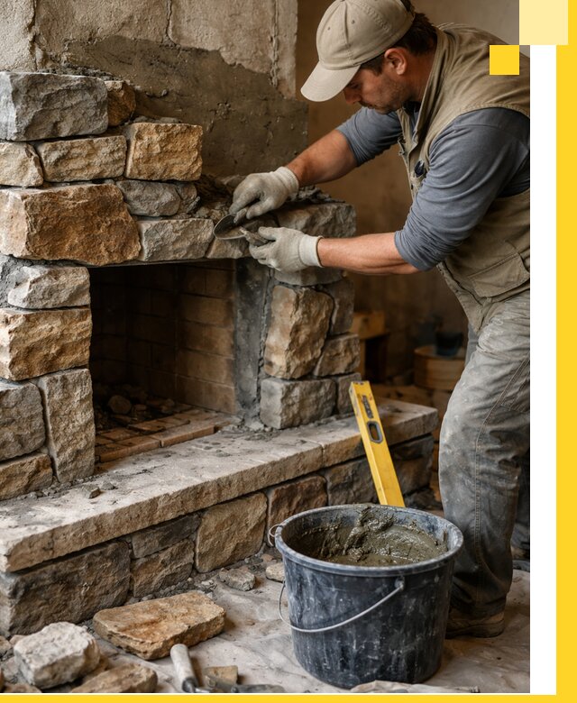 Изготовление и установка каменных каминов под ключ в Шахтах