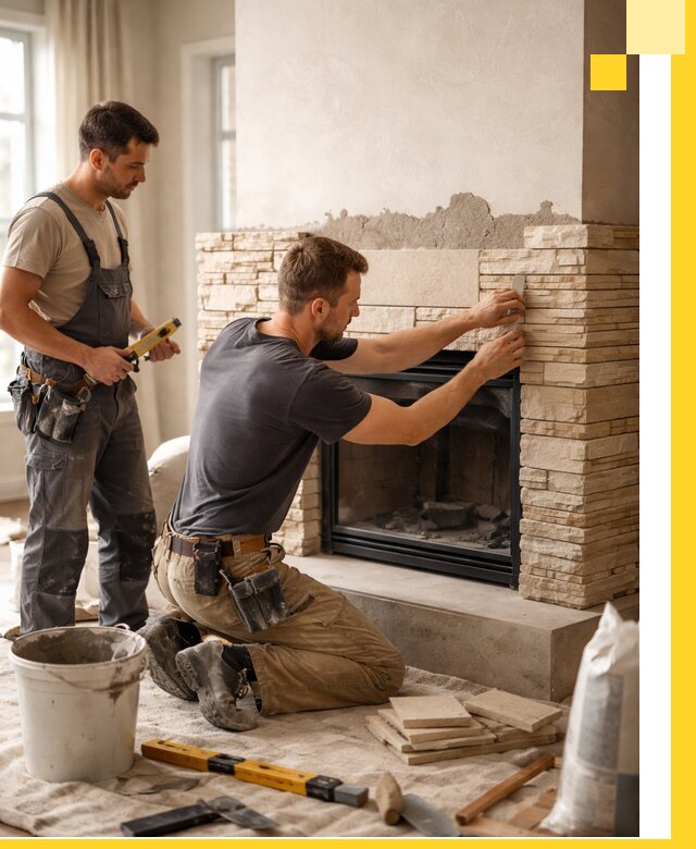 Установка и монтаж каминов для загородного дома в Шахтах