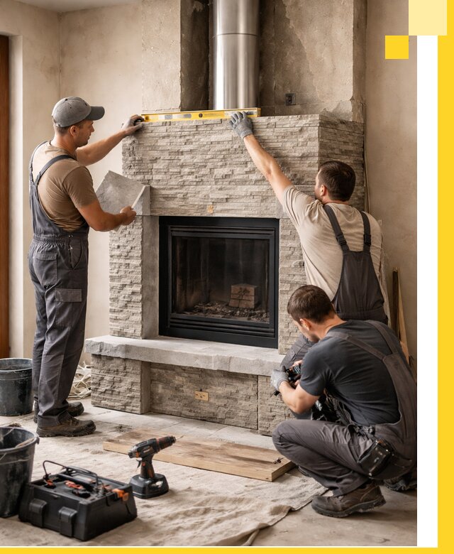 Профессиональный монтаж каминов под ключ в Шахтах для дома