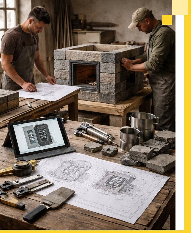 Разработка проектов печей с согласованием и монтажом в Шахтах