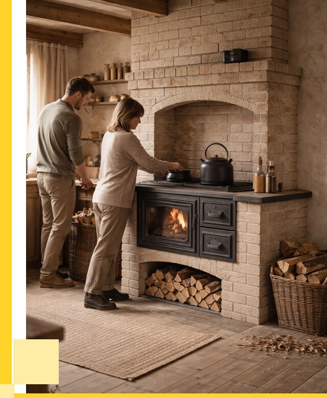 Печи с плитой в Шахтах от 48839 р. | ЭриданШхт — кирпичная печь