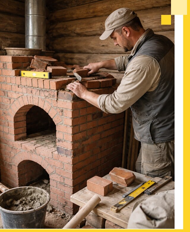 Изготовление и установка русских печей в Шахтах под ключ