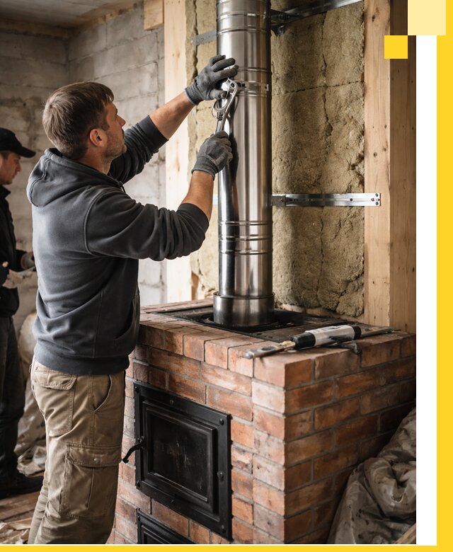 Изготовление и монтаж печей и дымоходов под ключ в Шахтах