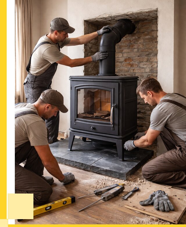 Монтаж печи камина в частном доме в Шахтах от 27133 р. | ЭриданШхт