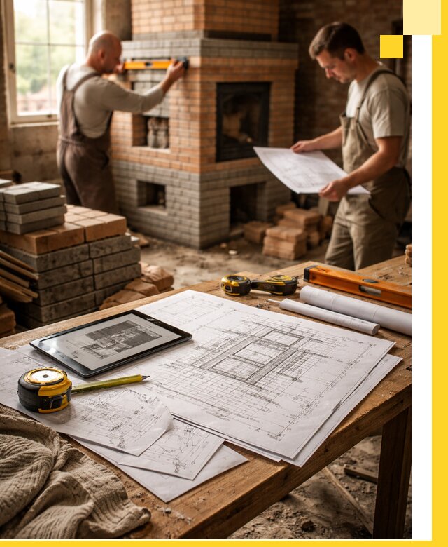 Проекты печей и каминов с индивидуальным дизайном в Шахтах