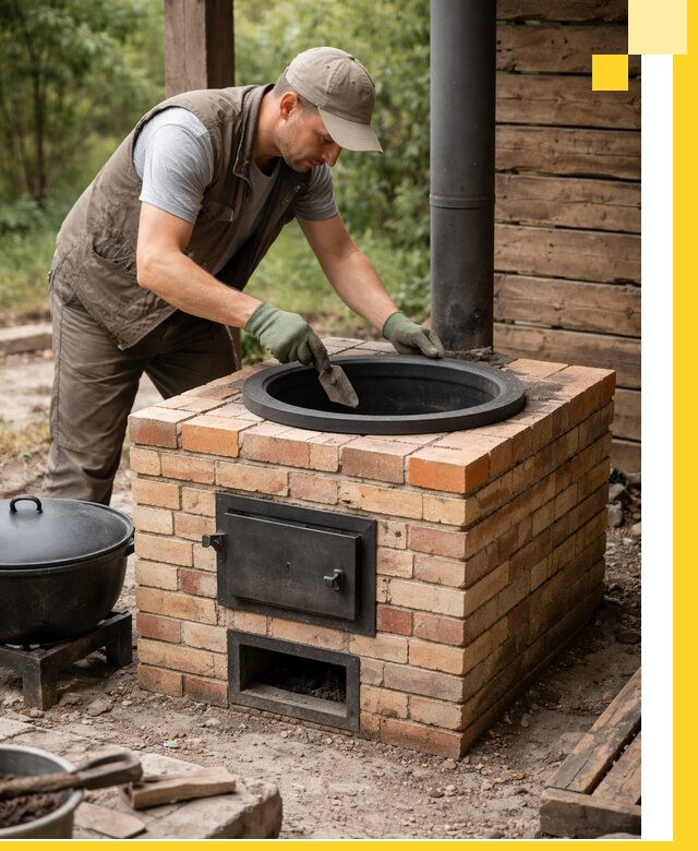 Изготовление и установка печей для казана в Шахтах под ключ