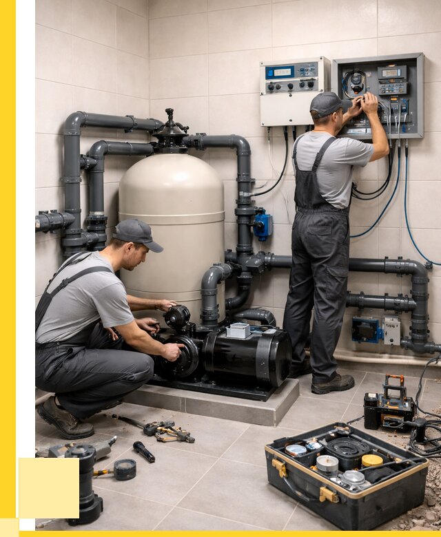 Монтаж оборудования для бассейнов в Шахтах от 43412 р. | ЭриданШхт