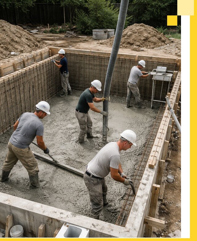 Строительство бетонных бассейнов под ключ в Шахтах