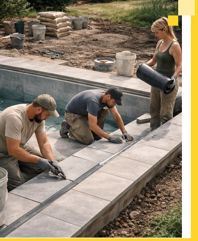 Строительство и монтаж уличных бассейнов под ключ в Шахтах