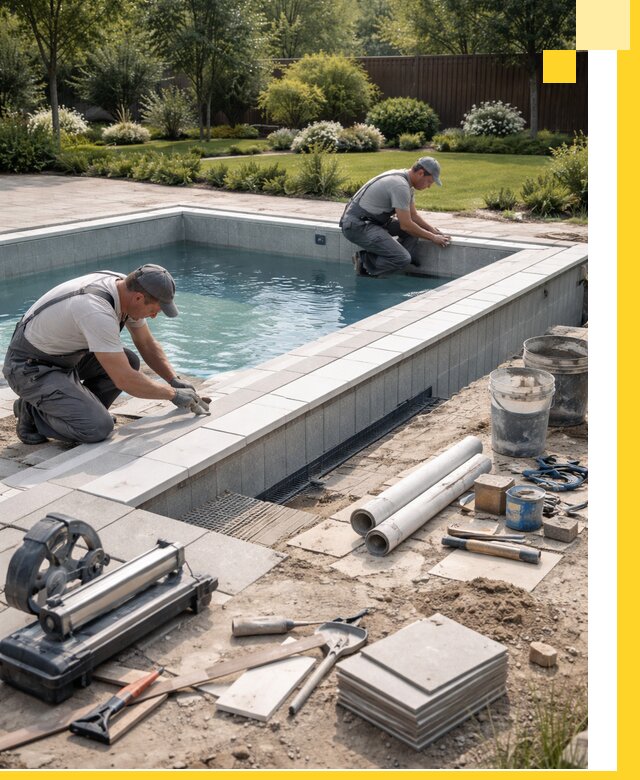 Строительство открытых бассейнов под ключ в Шахтах профессионально