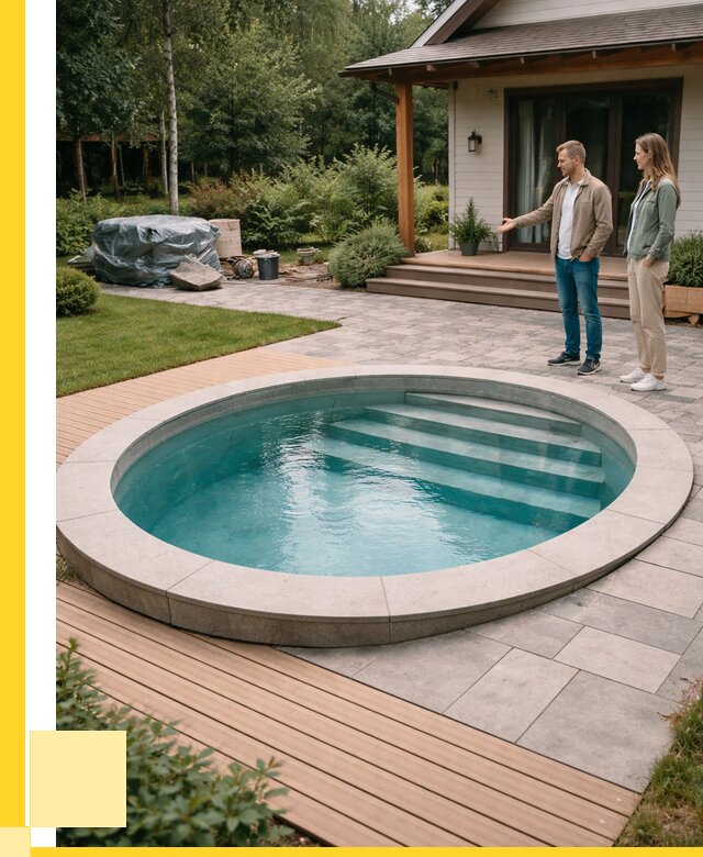 Бассейн на даче под ключ в Шахтах от 217060 р., ЭриданШхт