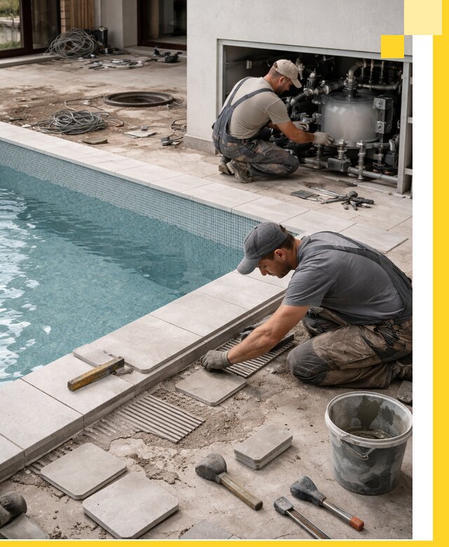 Строительство и монтаж бассейнов в коттедже в Шахтах