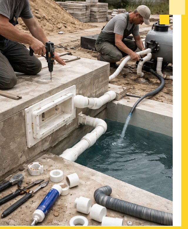 Строительство скиммерных бассейнов под ключ в Шахтах