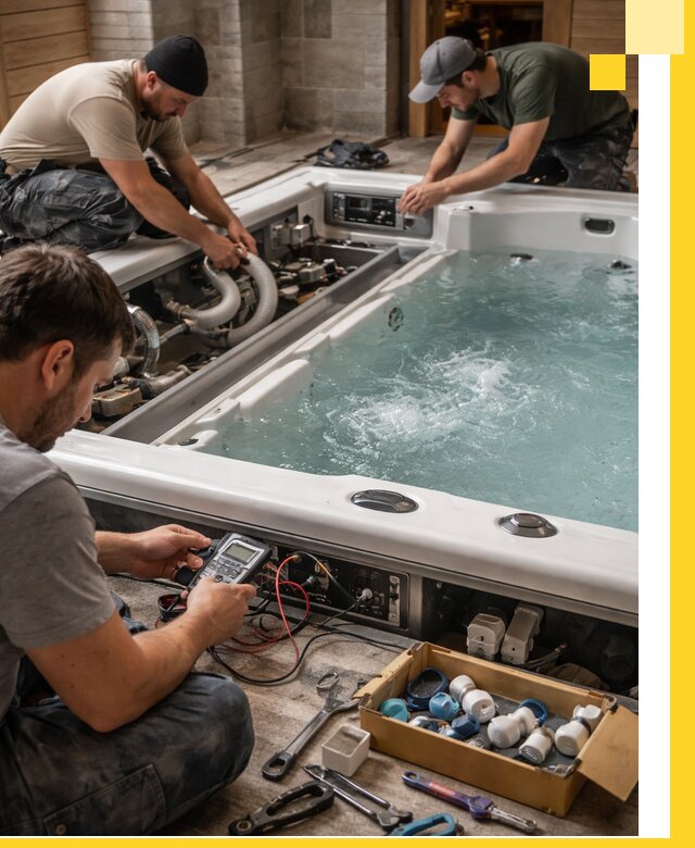 Гидромассажные бассейны под ключ в Шахтах, дизайн и монтаж