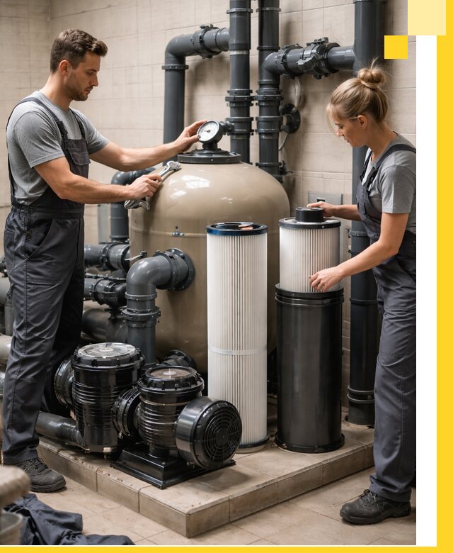 Фильтры и системы фильтрации для бассейнов в Шахтах