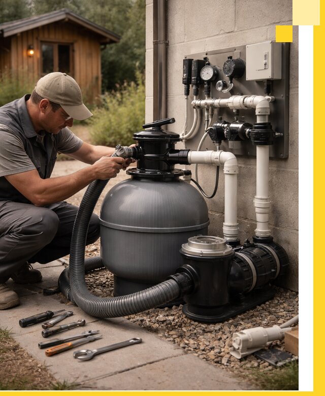 Продажа и монтаж фильтров и насосов для бассейнов в Шахтах