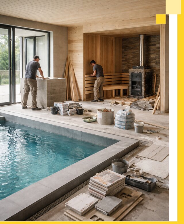 Проектирование и строительство бань с бассейном в Шахтах