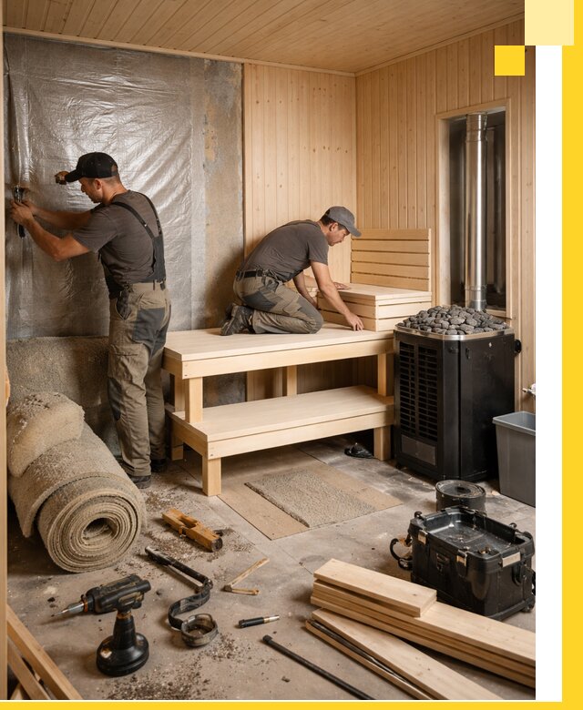 Проекты саун под ключ в Шахтах дизайн и строительство