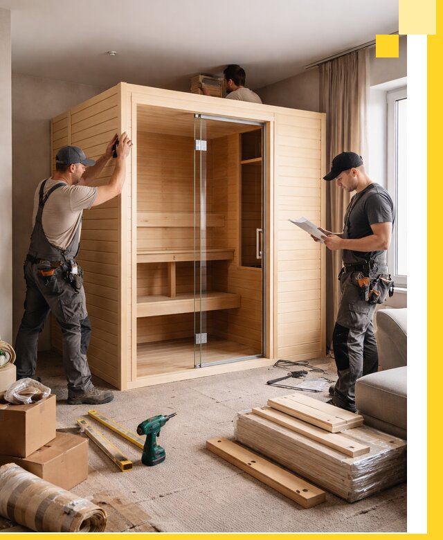 Установка и благоустройство саун в квартире в Шахтах