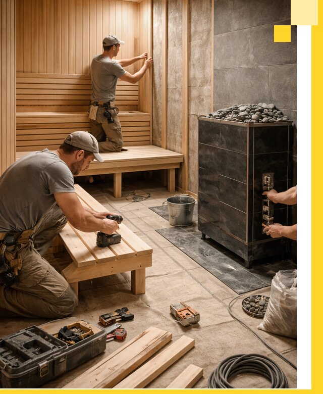Дизайн и строительство интерьерных саун под ключ в Шахтах
