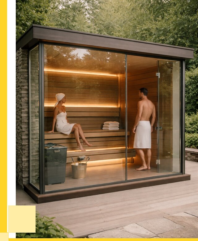 Сауна стеклянная и двери для сауны в Шахтах от 271325 р. | ЭриданШхт