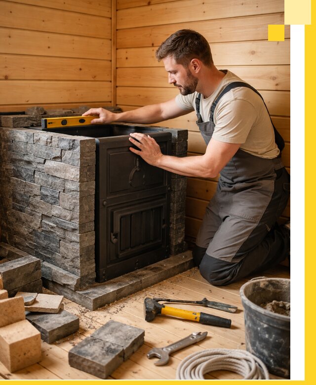 Производство и установка печей для саун под ключ в Шахтах