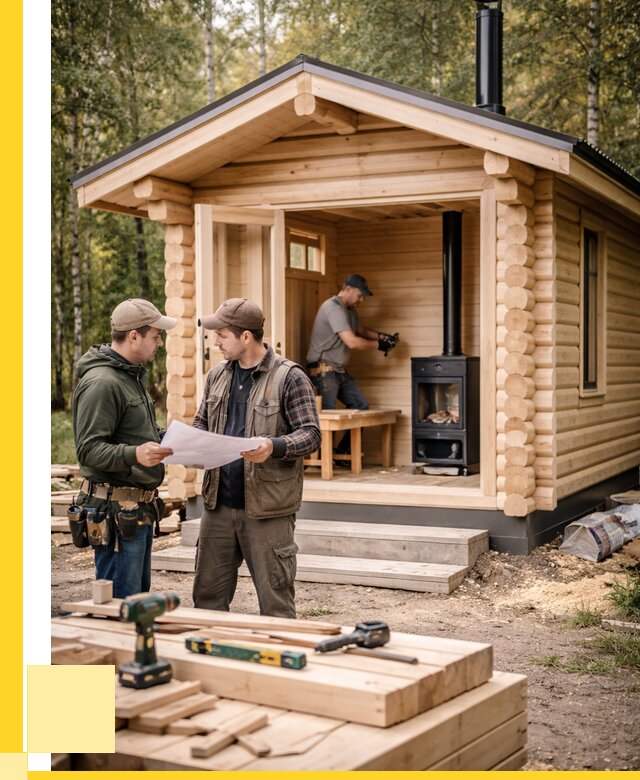 Монтаж бань под ключ в Шахтах — от 217060 р. | ЭриданШхт