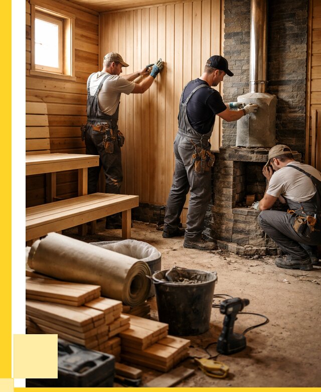 Ремонт бань под ключ в Шахтах от 48839 р. | ЭриданШхт