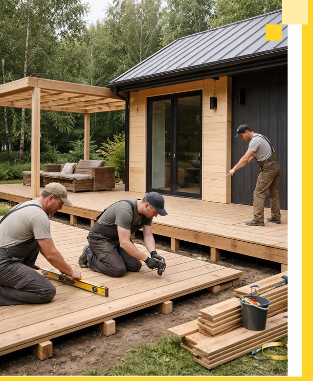 Строительство бань с террасой и бассейном под ключ в Шахтах