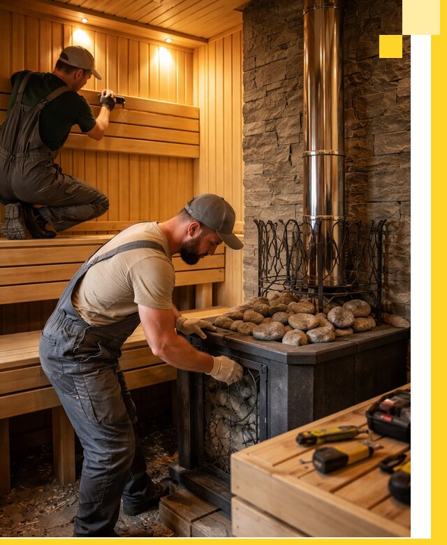 Комплексный дизайн бань, саун и зон отдыха в Шахтах