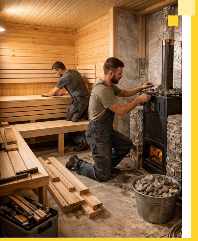 Дизайн и строительство интерьеров бань под ключ в Шахтах