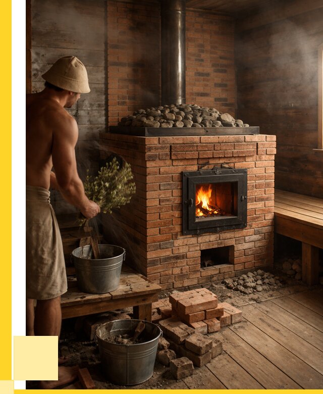 Кирпичные банные печи в Шахтах от 97677 р. | ЭриданШхт