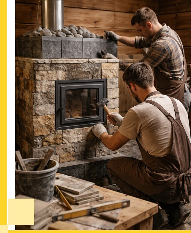 Облицовка банной печи в Шахтах от 16280 р. | ЭриданШхт