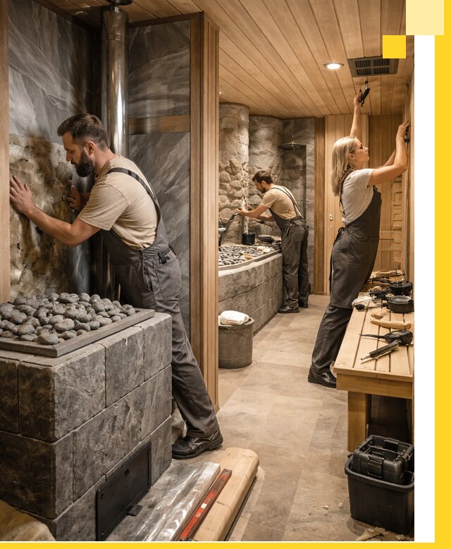 Строительство бань и SPA процедур в Шахтах под ключ и отделкой