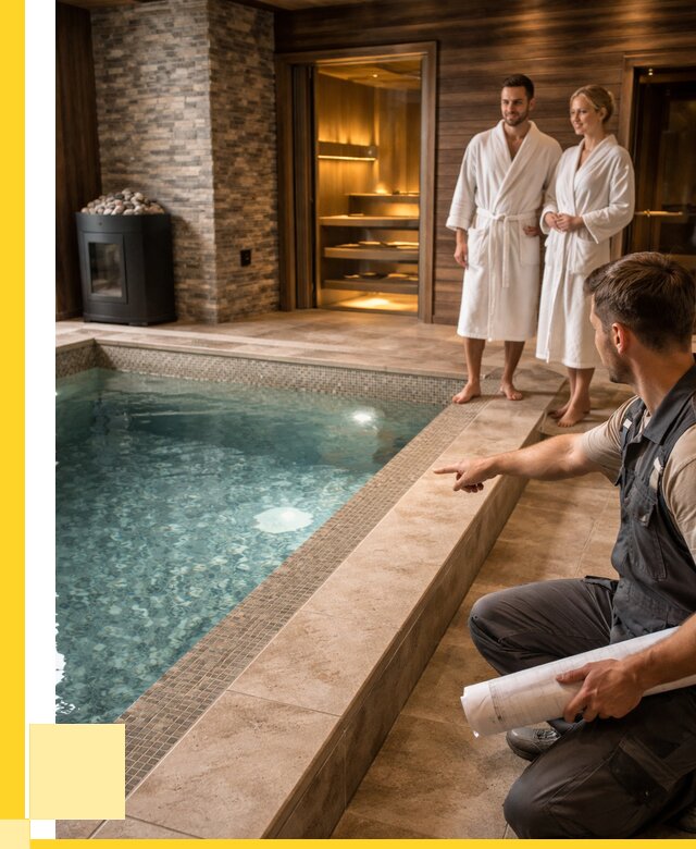 Проект бани с бассейном под ключ в Шахтах от 70545 р. | ЭриданШхт