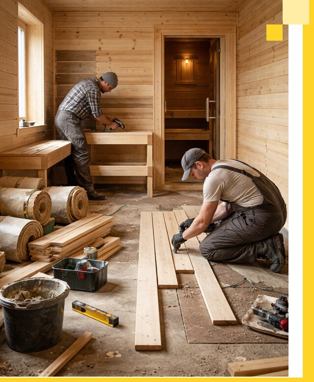 Индивидуальный проект бани с комнатой отдыха под ключ в Шахтах