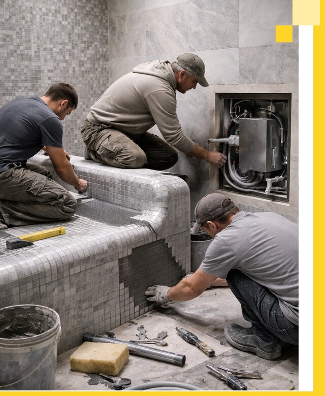 Проекты хамамов под ключ в Шахтах и дизайн и строительство