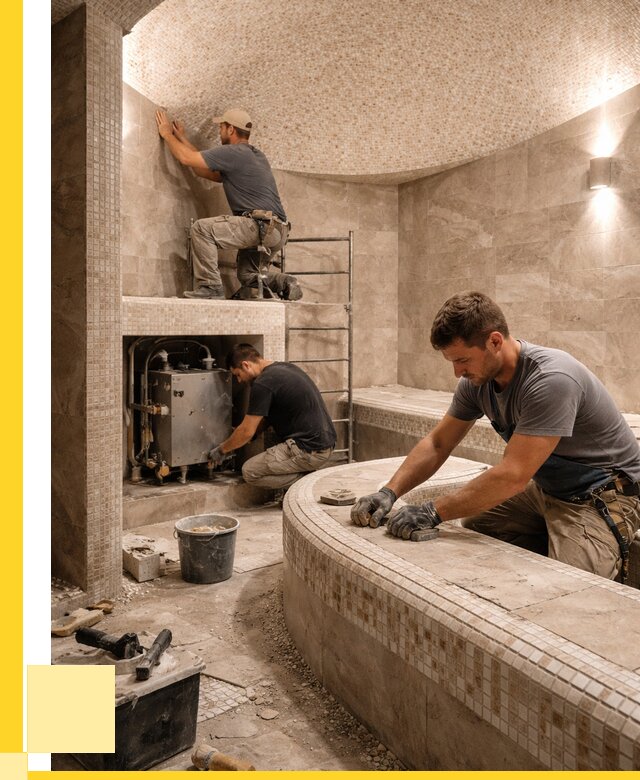 Монтаж хамамов под ключ в Шахтах от 271325 р. ЭриданШхт