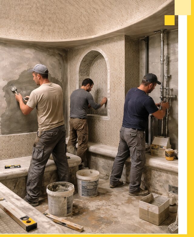 Профессиональный монтаж хамамов под ключ в Шахтах с гарантией