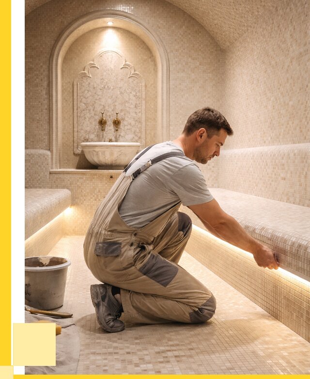 Отделка хамамов под ключ в Шахтах от 5969 р. | ЭриданШхт