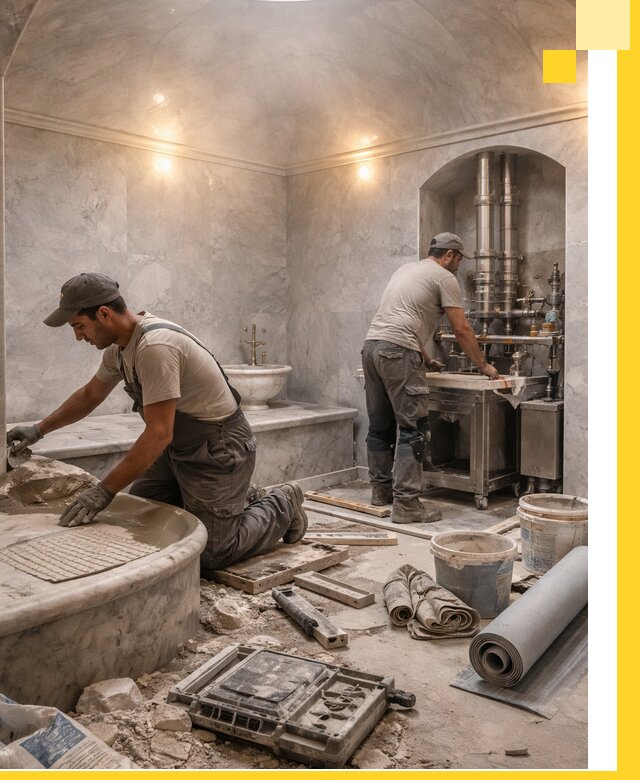 Строительство турецких бань хаммам под ключ в Шахтах