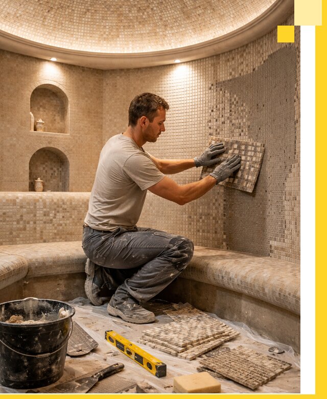 Устройство и монтаж домашнего хамама под ключ в Шахтах