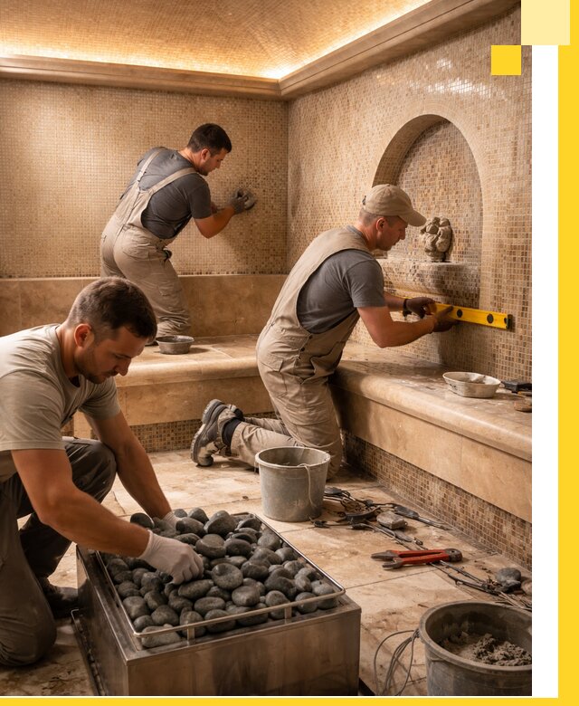 Проектирование и строительство хамама и сауны в Шахтах