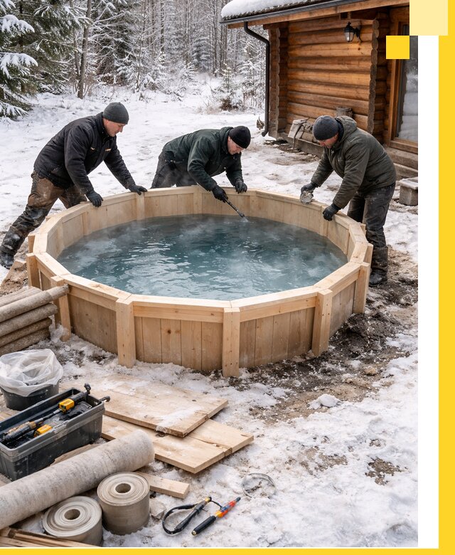 Изготовление и установка ледяных купелей под ключ в Шахтах