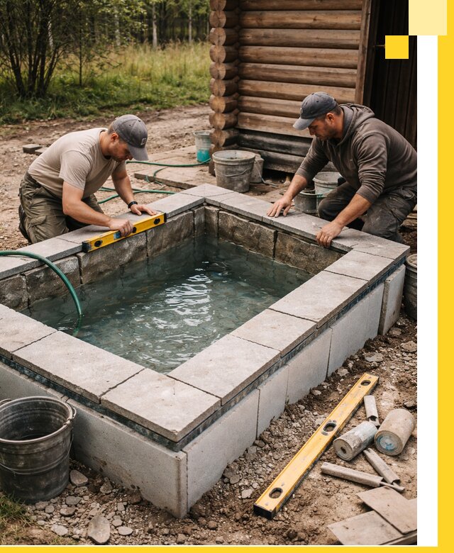 Изготовление и установка холодных купелей под ключ в Шахтах