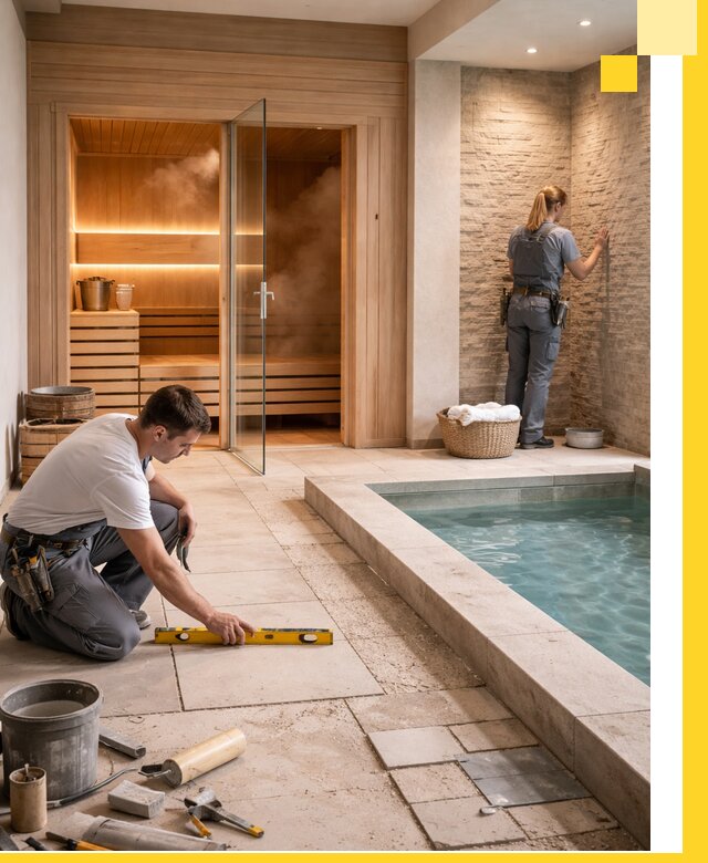 Комплексный дизайн и отделка интерьеров SPA под ключ в Шахтах